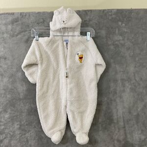 Disney Winnie the Pooh Infant Fleece Bunting Suit 9 Months Hooded Warm